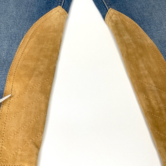 Polo Ralph Lauren Suede Patch Jeans Sz 28 - Picture 16 of 16